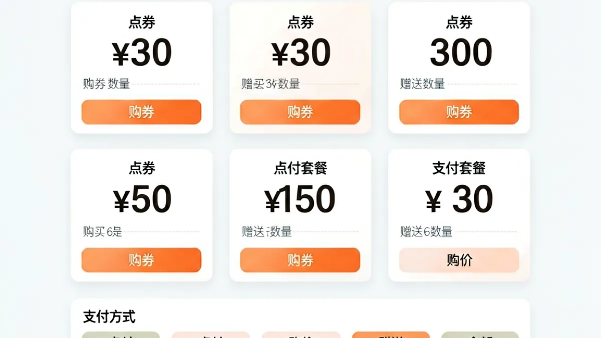 蛙漫网页版点券充值页面，展示不同档位的点券套餐和赠送点券说明
